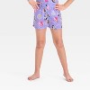 Girls' Disney Princess Button-Up Pajama Set - Purple - 4 of 4