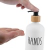 Unique Bargains Elegant Contains the Letters DISHES Soap Pump Dispenser for Bathroom 16.9oz 1 Pc - 3 of 4