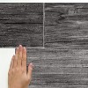 RoomMates Distressed Barn Wood Plank Peel And Stick Wallpaper Black - image 3 of 4
