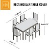 KHOMO GEAR Square Table Cover – Waterproof, Heavy-Duty Outdoor Furniture Cover in Black – Fits Patio Coffee, Side & Small Square Tables - 70x25x34 - 3 of 4