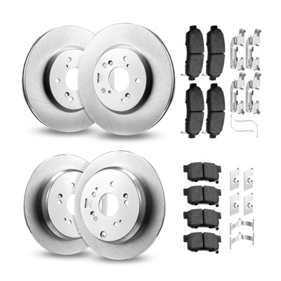 thumbnail image 2 of 309mm Rear Drilled & Slotted Brake Rotors For Toyota Highlander, Sienna, Lexus RX350 RX450h (Pair) 2 of 6