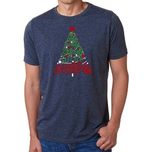 LA Pop Art Have Yourself a Merry Little Christmas - Men's Premium Blend Word Art T-Shirt - 1 of 4
