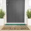 Pita Studios Colorful umbrellas at a beach Looped Vinyl Welcome Mat - Society6 - 2 of 2