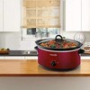 Crock-Pot SCV700KRNP Large 7 Quart Capacity Versatile Food Slow Cooker Home Cooking Kitchen Appliance, Red - image 3 of 4
