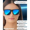 grinderPUNCH Super Dark Black Lens Men's Sunglasses Retro Classic 80's Stylish Trendy Shades (Black) - 4 of 4