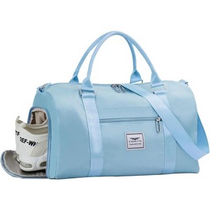 Luupatchy Women's Gym Tote Duffle Bag With Wet Pocket & Shoe Compartment, Airplane-Friendly Carry-On for Travel/Dance/Ballet/Overnight - 1 of 4