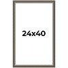 PosterPalooza | Weathered Black Picture Frame - UV Acrylic, Foam Board Backing, Hanging Hardware - 2 of 4
