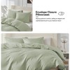 Peace Nest Solid Faux Linen Duvet Cover Set - image 4 of 4