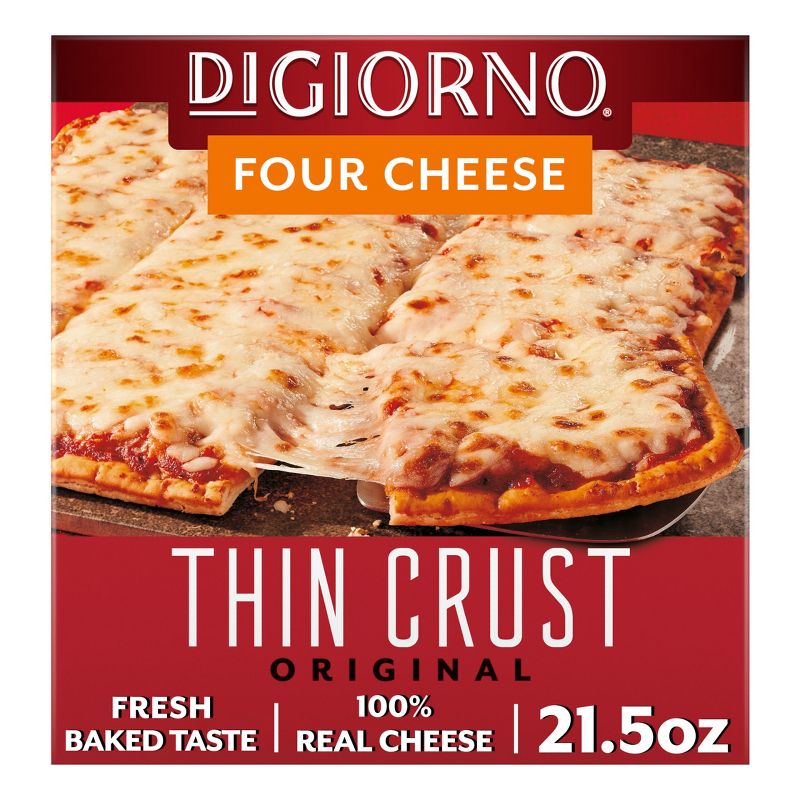DiGiorno Thin Crust 4 Cheese Frozen Pizza - 21.5oz, 1 of 7