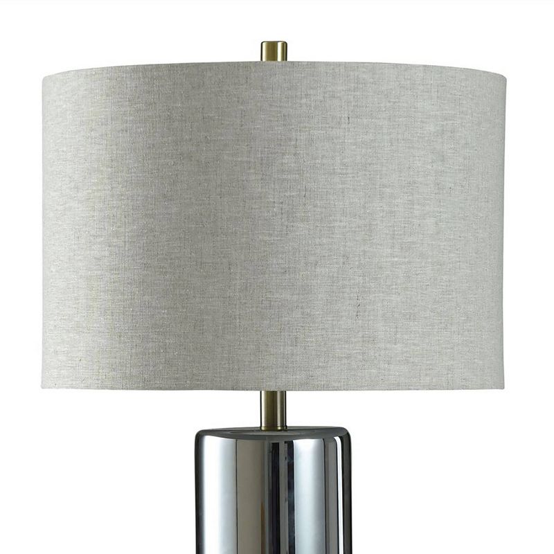 Harlum Gold Table Lamp Smokey Gray and Frost White Night Light Feature - StyleCraft, 4 of 5