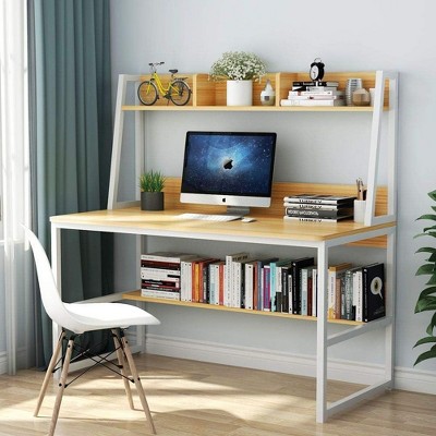 Tribesigns 47 inches Computer Desk with Bookshelf