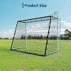 Soccer Rebounder Net & Goal (6/12 x 4/6 Ft), Dual-Function Football Rebound Trainer – Ultra-Responsive Net, Sturdy Steel Frame, for All Ages & Levels - 3 of 4