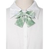 INSPIRE CHIC Women's Plaid Uniform Pre-tied Knot Cute Stylish Colorful Bow Ties - 4 of 4