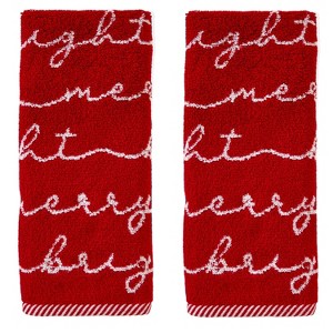 SKL Home 2pk Merry and Bright Hand Towels - 1 of 4