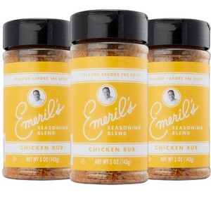 Emeril Lagasse 5 Oz, 3-Pack and 6-Pack Seasoning Blend: Original Essence, Cajun, Blackened, Chicken Rub, Steak Rub and Rib Rub - 1 of 4