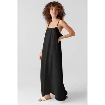 SOL ANGELES GAUZY MAXI DRESS BLACK