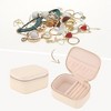 REGALWOVEN Faux Leather Mini Modern Portable Jewelry Box for Travel - 2 of 4