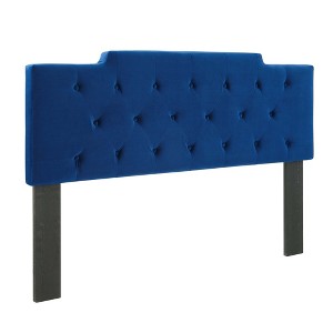 Modway Juliet Tufted Twin Performance Velvet Headboard -  Dense Foam Padding  - twin size HB in iron frame powder coated + plywood+ foam+ Yuhua velvet - 1 of 4