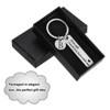 Unique Bargains Stainless Steel Personalized Durable Keychain with Gift Box 1 Set - 4 of 4