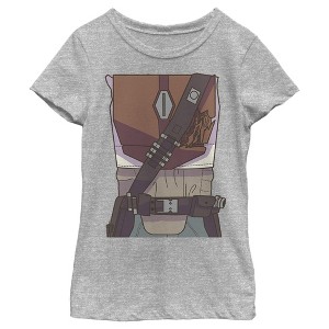 Girl's Star Wars: The Mandalorian Armor Costume T-Shirt - 1 of 4