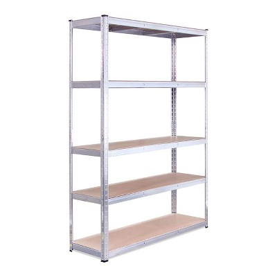 G-rack Garage Shelving Units For Storage -1 Bay - Galvanised - 5 Tier ...