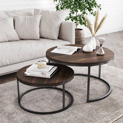 32" Stella Wood Nesting Coffee Table Set - Nathan James