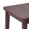Plank+Beam 30" Bar Stool, Wood Modern Kitchen Stool, Saddle Seat Backless Bar Height Chair with Metal Footrest - 4 of 4