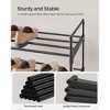 SONGMICS Shoe Rack, 4 Tier Shoe Organizer, Metal Shoe Storage Shelf for 20 Pairs of Shoes, Easy to Assemble, Entryway, Black - 4 of 4