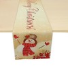 Unique Bargains Christmas Table Runner Polyester Red White 71x14 Inch 1Pcs - 4 of 4