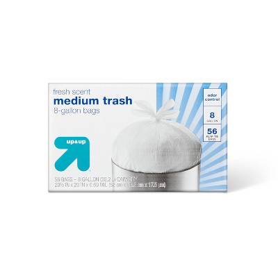 Image of Medium Trash Bags Fresh Scent 8 Gallon - 56ct - up & up™