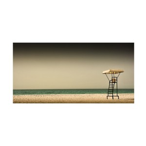 Trademark Fine Art Marcus Hennen  lifeguard tower Canvas Wall Art - 1 of 4