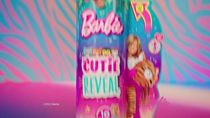 Barbie Cutie Reveal Jungle Series Elephant Doll, 2 of 8, play video