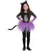 Joyfy Child Girl Tutu Cat Skirt, Toddlers Combined Animal Costume for Kids Halloween Dress Up Party - 2 of 4