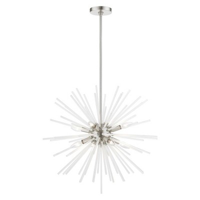 Livex Lighting Uptown 8 - Light Pendant in  Brushed Nickel