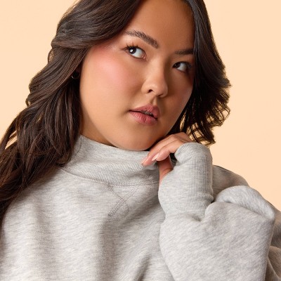 Blogilates Women's Marshmallow Mockneck Sweatshirt