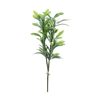 Transpac Artificial 12 in. Green Christmas Pearl Spray