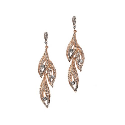 SOHI Women's Rhinestone Eyes Drop Earrings