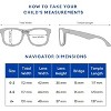 Babiators Children's Navigator Polarized UV Sunglasses Bendable Flexible Durable Shatterproof Baby Safe - Jet Black with Cobalt Mirror lens     0-2 - 3 of 4