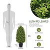 NAYSAYE Planter 90cm Artificial Boxwood Cone Tree Faux Shrub for Indoor Outdoor Garden, Green, 10.6"*10.6"*35.4" - 3 of 4