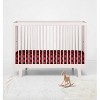 Bacati - Lumberjack Red Black Checks Plaids Printed 100 percent Cotton Universal Baby US Standard Crib or Toddler Bed Fitted Sheet - 4 of 4