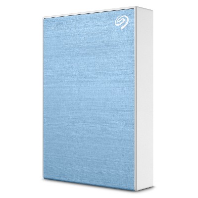 Seagate One Touch 2TB External HHD Drive with Rescue Data Recovery Services, Light Blue (STKB2000402)