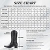 IUV Cowboy Boots For Women Pointy Toe Women's Western Boots Cowgirl Boots Brown/White/ Apricot/Black - 2 of 4