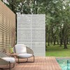 PexFix 72 in. x 47 in. Outdoor Privacy Rectangle Screen Galvanized Steel Panel Divider in White - 2 of 4