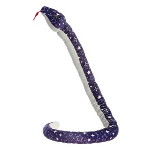 Aurora X-Large Kusheez Midnight Sky Snake Playful Stuffed Animal Purple 51" - 1 of 4