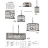Elk Home Nadina 6 - Light Chandelier in  Silverdust Iron - 3 of 3