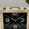 VIP Wood 12.25 in. Black Aged Table Clock - 4 of 4