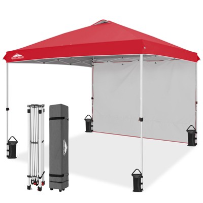 EAGLE PEAK Pop Up Canopy Tent with 1 Sidewall, Easy Setup Event Tent