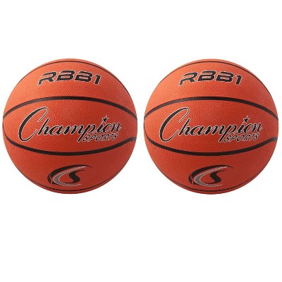 Champion Sports Offical Size Rubber Basketball, Size 7, Pack of 2