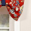 RLF Home Gianna Suspender 3" Rod Pocket Ribbon Tie Window Valance, 50" x 17" - 3 of 4