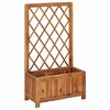vidaXL Garden Raised Bed Natural wood color Solid acacia wood Medium - 2 of 4